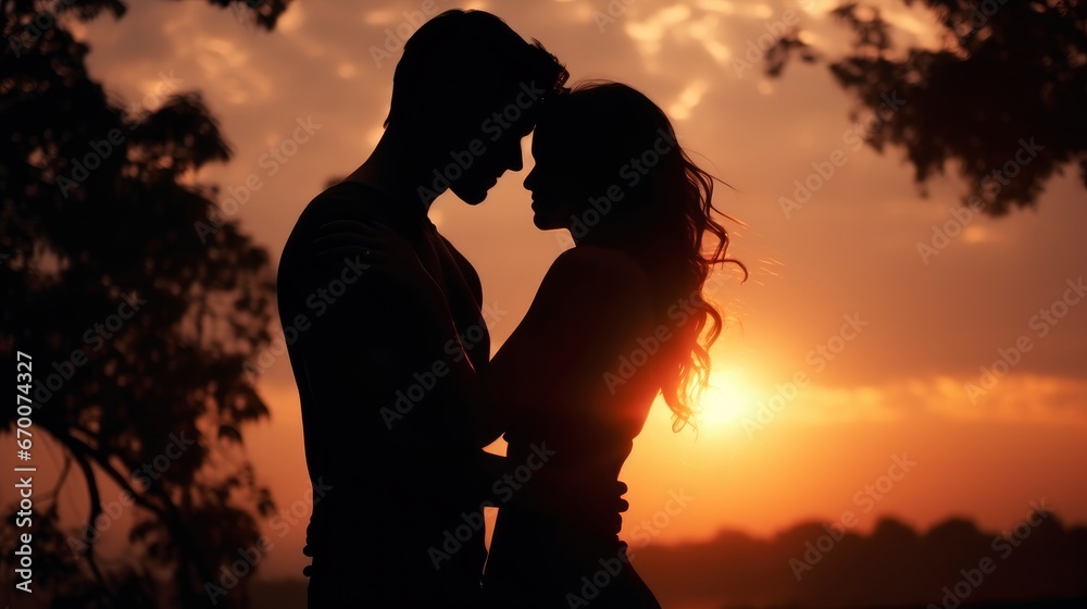 Young Couple Love Hug Each Other , Background Image, Valentine Background Images, Hd