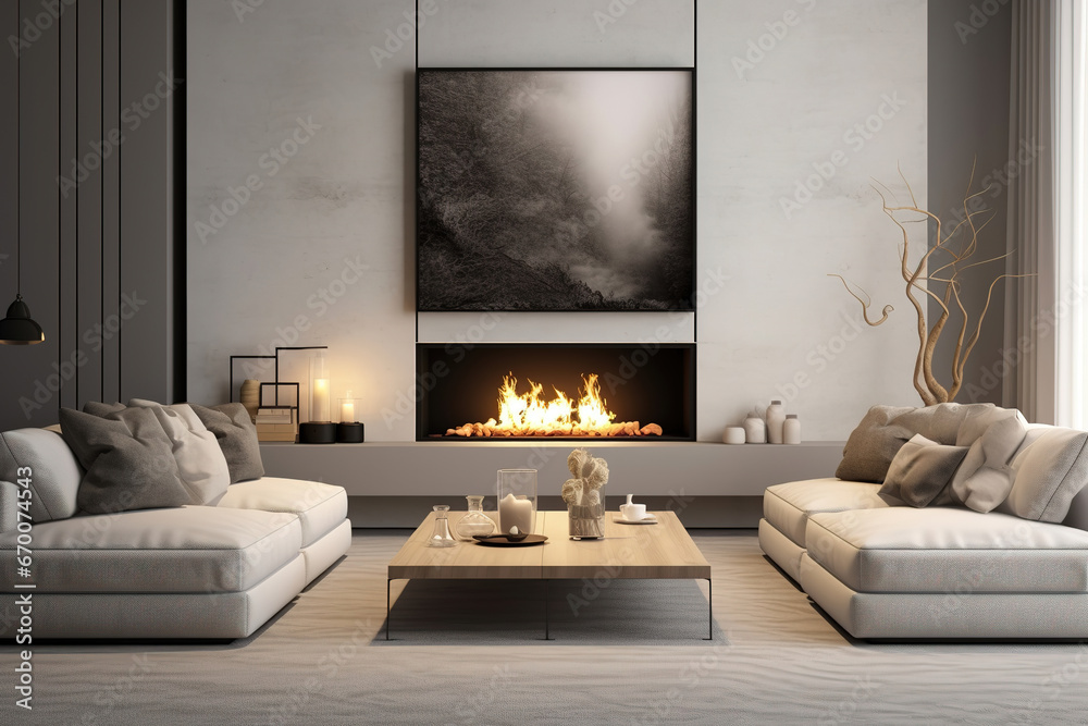 modern contemporary luxury interior design of a living room with couch and fireplace as modern home mockup banners modern contemporary luxury interior design of a living room with couch and fireplace as modern home mockup banners