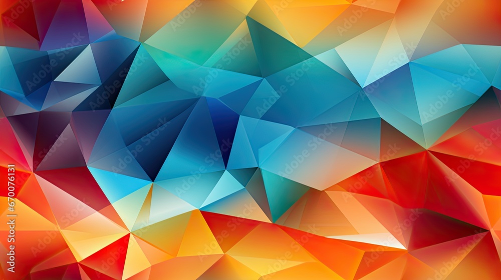 Obraz premium seamless pattern with Abstract geometric background with colorful triangles. 