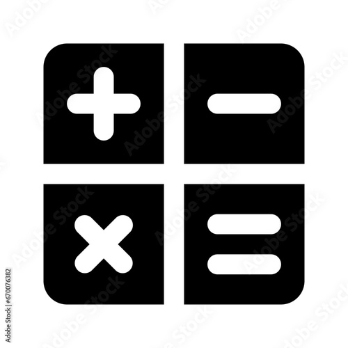 calculator line icon