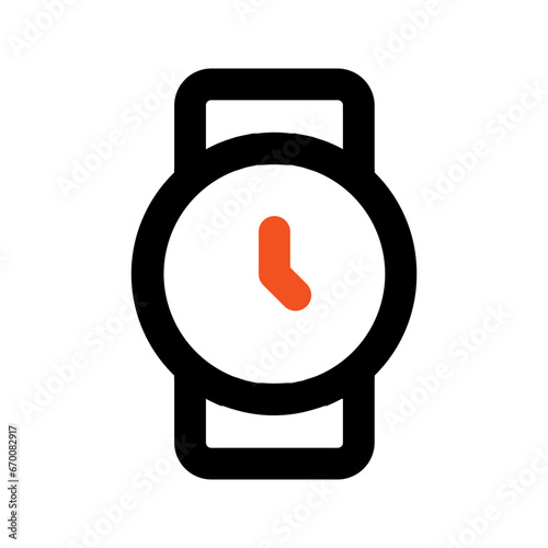 hand watch line icon