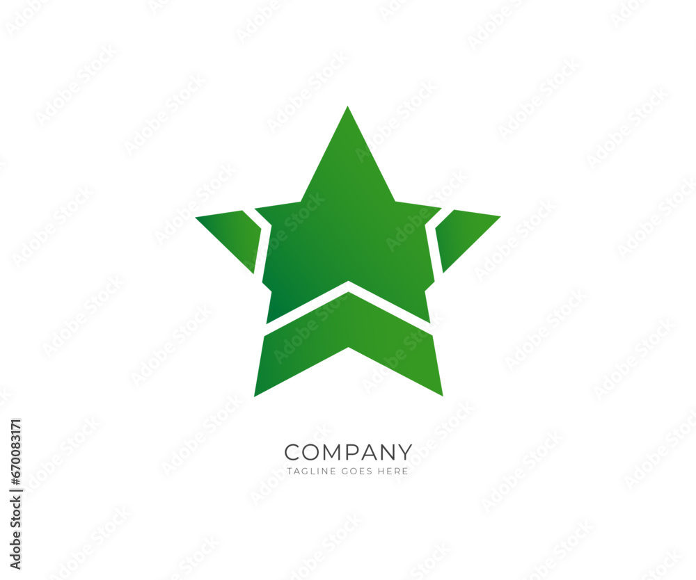 Obraz premium star logo design