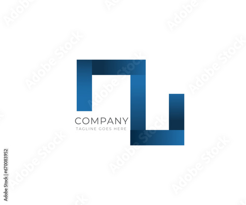 Creative technology logo design. Colorful abstract logo of creativity photo