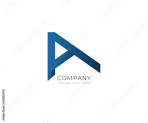 Free Download Letter A Logo. A Letter Design Vector logo - GFXLoad