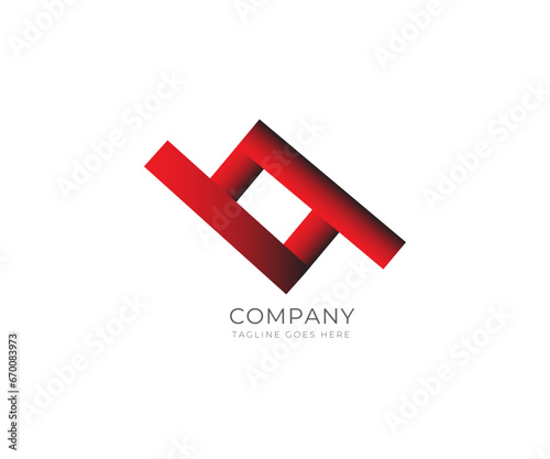 Minimalist vector modern logo design. photo