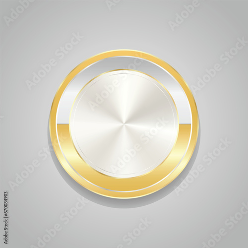 Luxury golden badges and labels. Retro vintage circle badge design