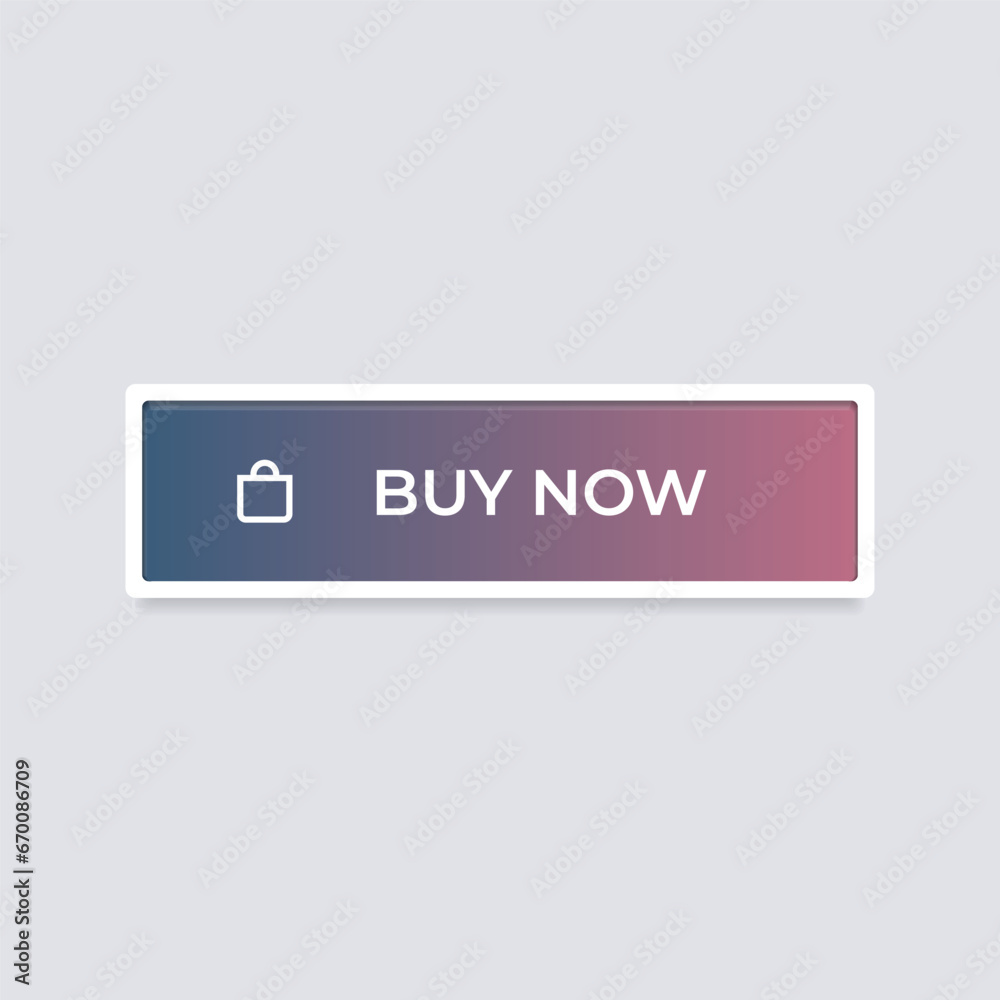 Buy now button, website element, Shopping Bag icon. vector illustration. Buy now button, website element, Shopping Bag icon. vector illustration.