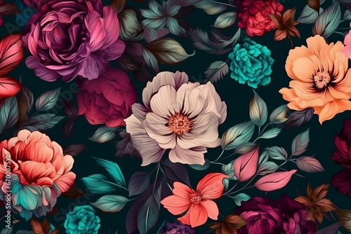 Beautiful floral backdrop for your phone wallpaper and screensaver. Generative AI