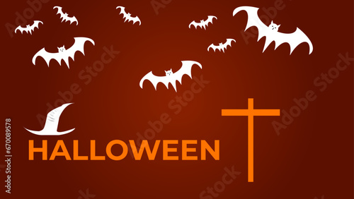 Bats vector for halloween background illustration