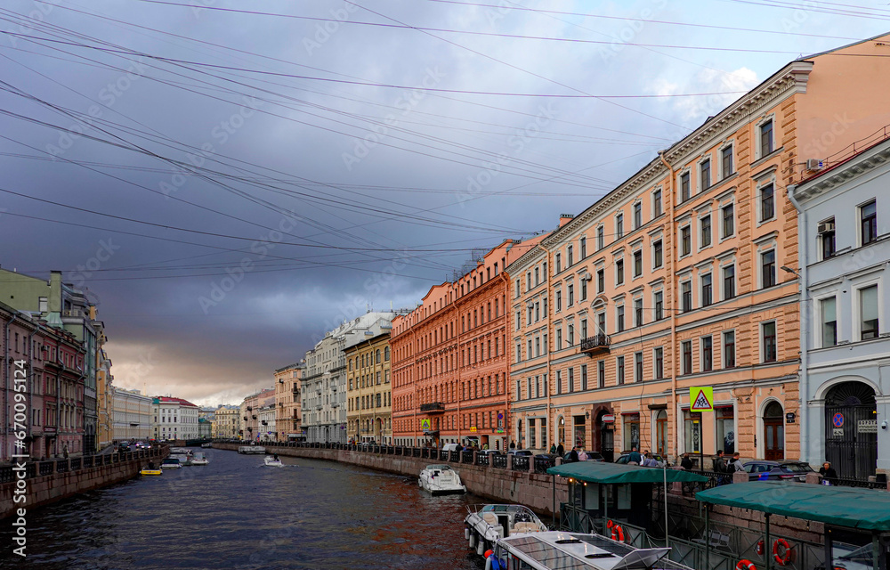 Moika river in Saint Petersburg