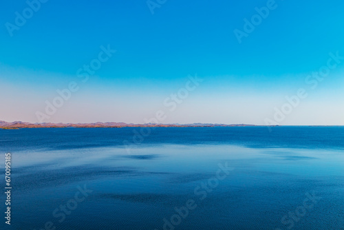 View from the Aswan Dam to Lake Nasser