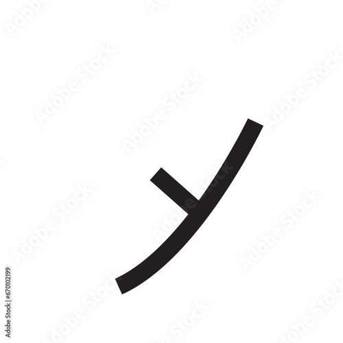 Japanese alphabet katakana icon flat style