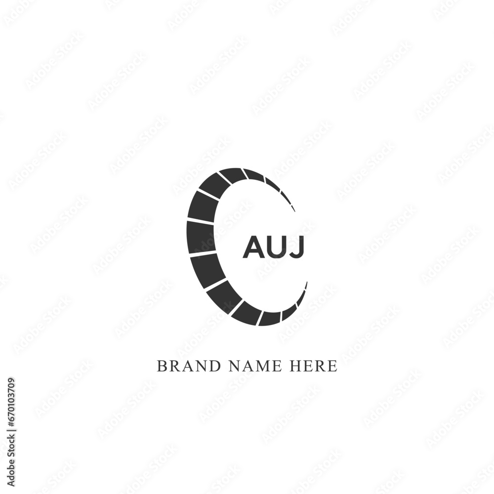 AUJ logo. A U J design. White AUJ letter. AUJ, A U J letter logo design. Initial letter AUJ linked circle uppercase monogram logo. AUJ logo. A U J design. White AUJ letter. AUJ, A U J letter logo design. Initial letter AUJ linked circle uppercase monogram logo.