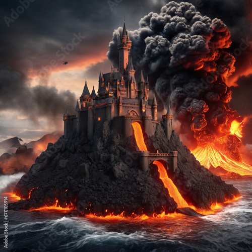 Castillo en el volcán