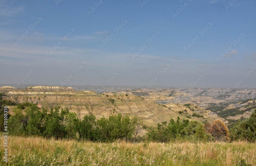 Layered Rocks and Hills in Rugged North Dakota Layered Rocks and Hills in Rugged North Dakota