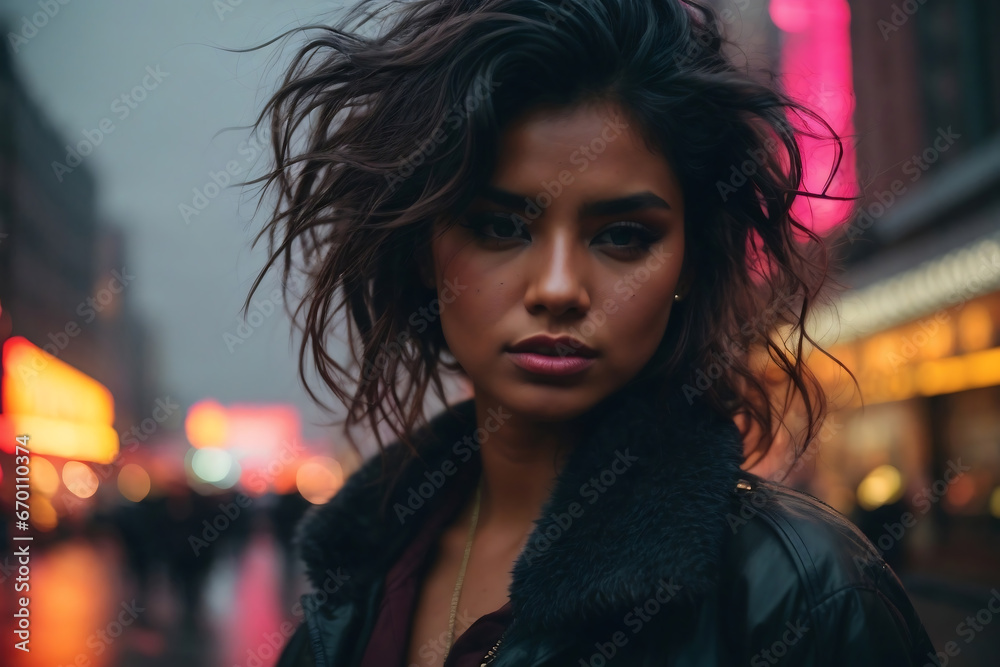 Gorgeous stylish girl in the city Gorgeous stylish girl in the city