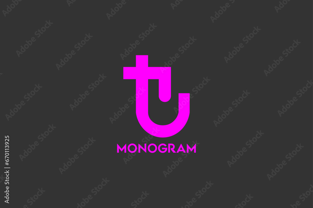 Obraz premium Creative, Luxury, business, monogram, logo design