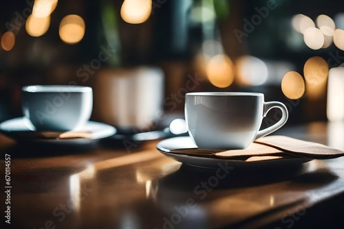 coffee cups on a table