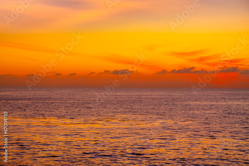 Sunset in Laguna Beach in San Diego, California.