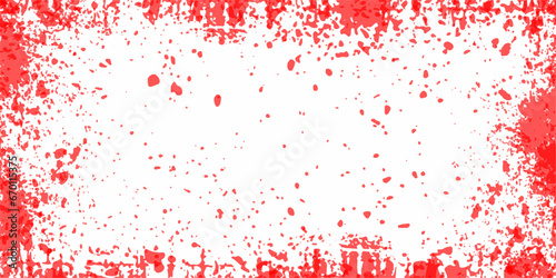 Red grunge texture abstract vector grunge texture isolated background. vector splatter red color. paint red color smeared. blood splashes. white background Colored confetti on white. Intricate pattern