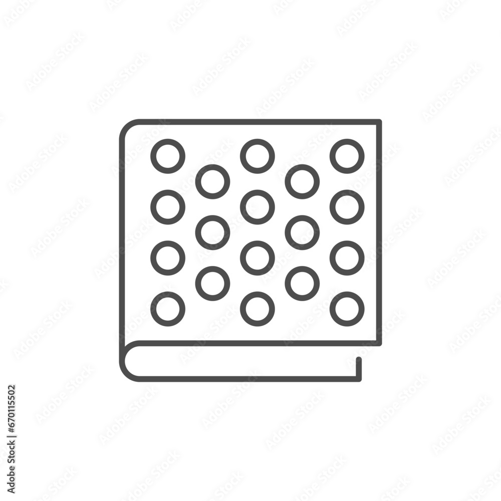 Bubble wrap line outline icon Bubble wrap line outline icon