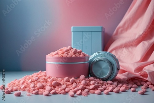 pink and blue aesthetic background 