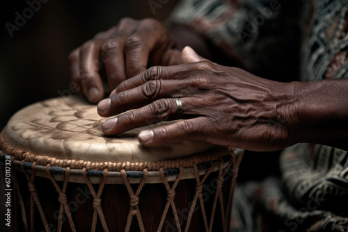 Hands of the djembe - Generative AI