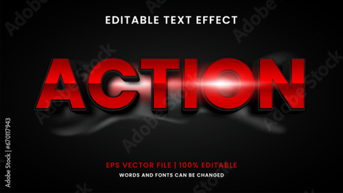 Cinema action editable text effect