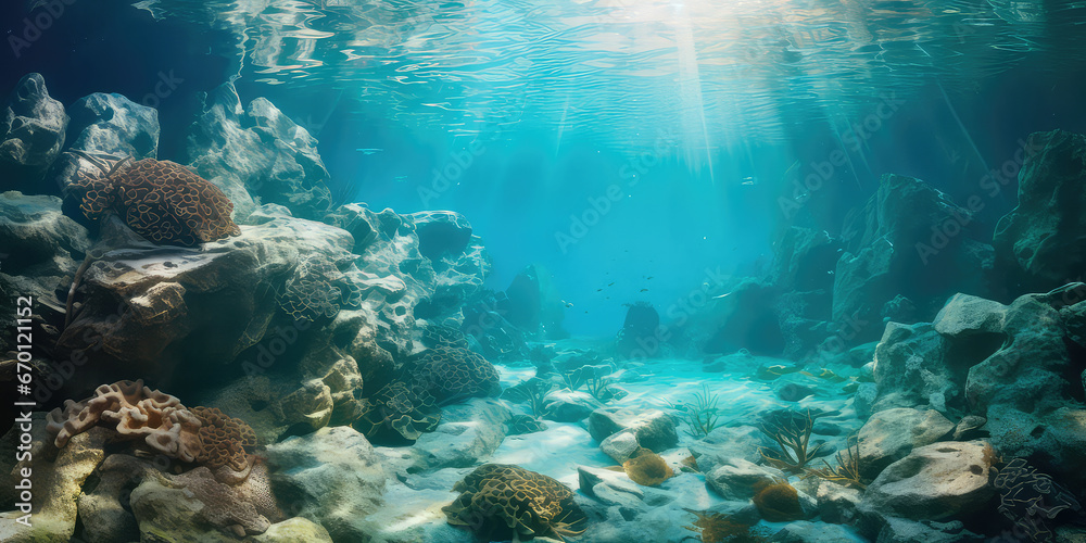 Naklejka premium Ocean Floor