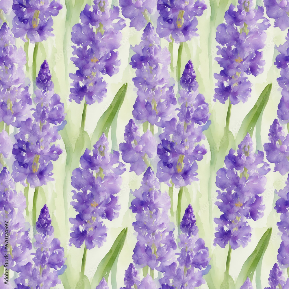 Obraz premium seamless watercolor floral abstract colorful wallpaper