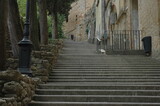 Medieval stairs that from the Porta di Docciola, in the lower part of the municipality, lead to Piazza dei Priori in Volterra