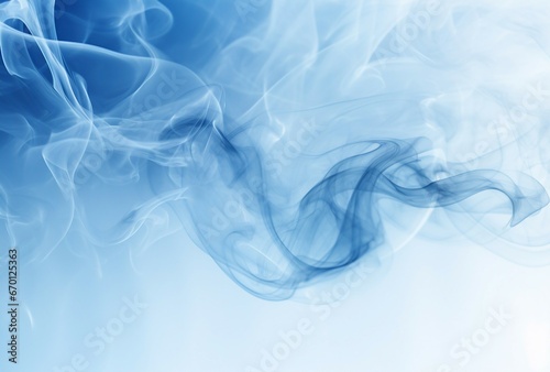 Smoke on a blue background