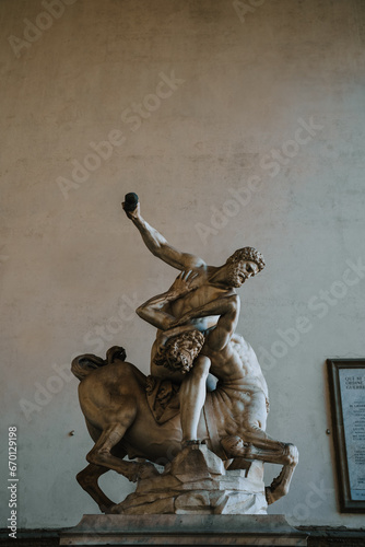 Heracles and Nessus Statue in the Piazza della Signoria photo