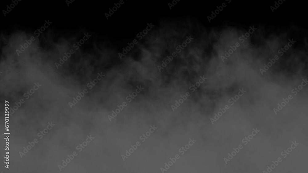 Floating smoke on a black background Floating smoke on a black background