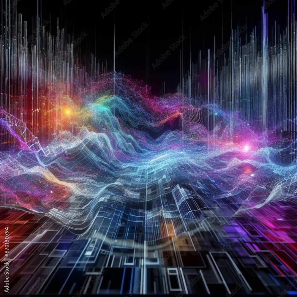 Fototapeta premium fractal realms abstraction