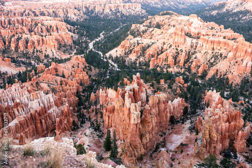 Bryce Canyon National Park, Utah, USA, incredibly colorful scenery, beautiful natural landscape. Concept, tourism, travel, landmark