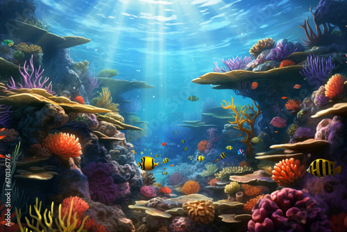 types of coral reefs under the sea