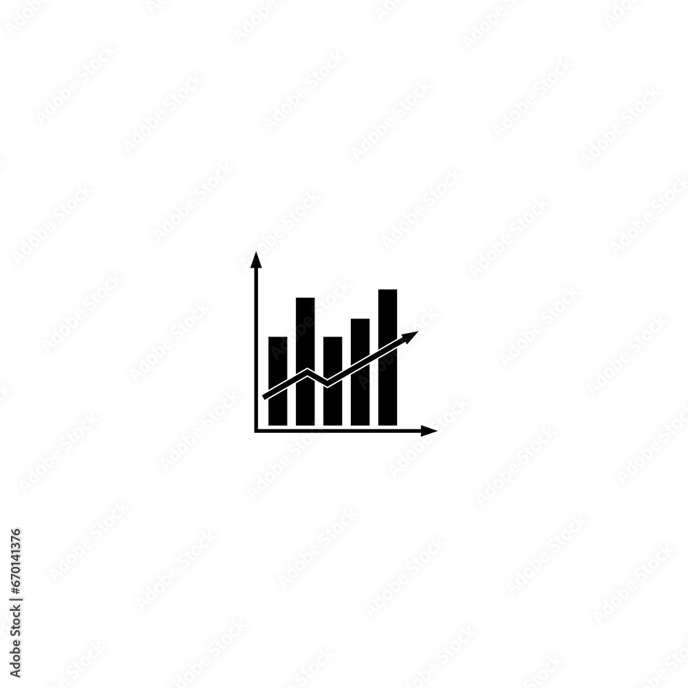 Stocks icon isolated on white background Stocks icon isolated on white background