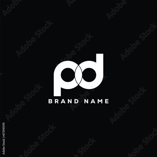 PD letter logo creative design with vector graphic PD simple and modern logo