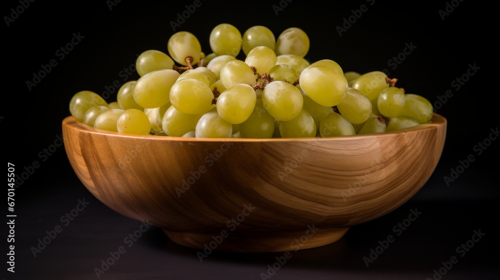A classic combination of white grapes in a traditional. AI generated A classic combination of white grapes in a traditional. AI generated