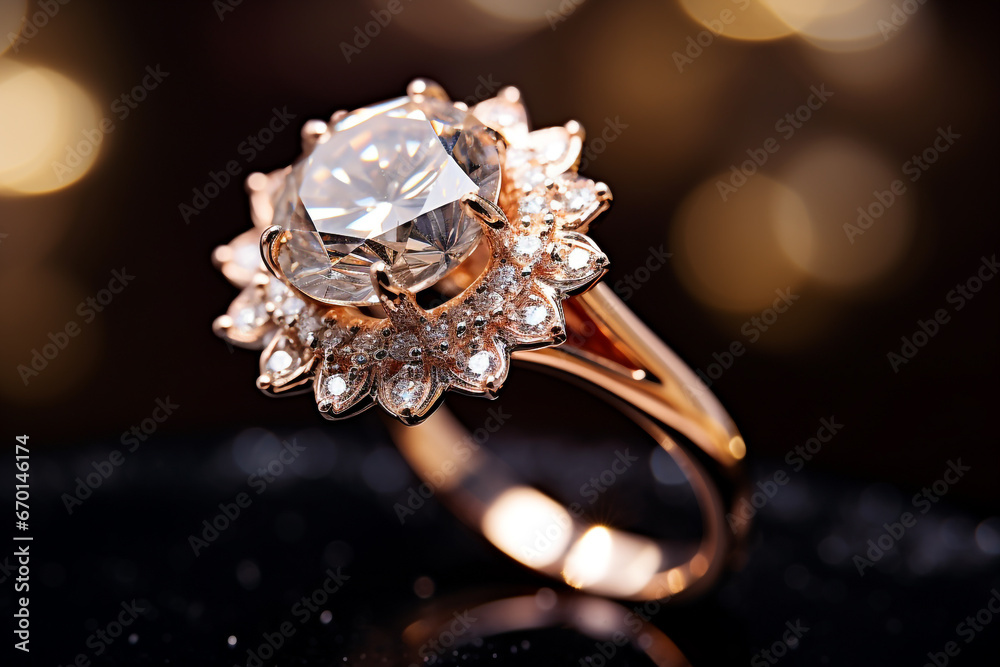 Close up of a stunning engagement ring Close up of a stunning engagement ring