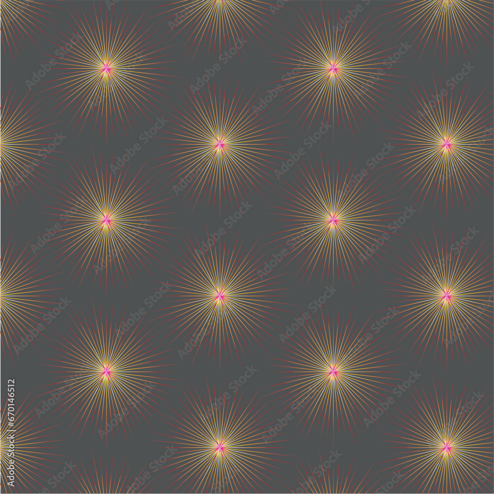 pattern with stars and firework pattern with stars and firework
