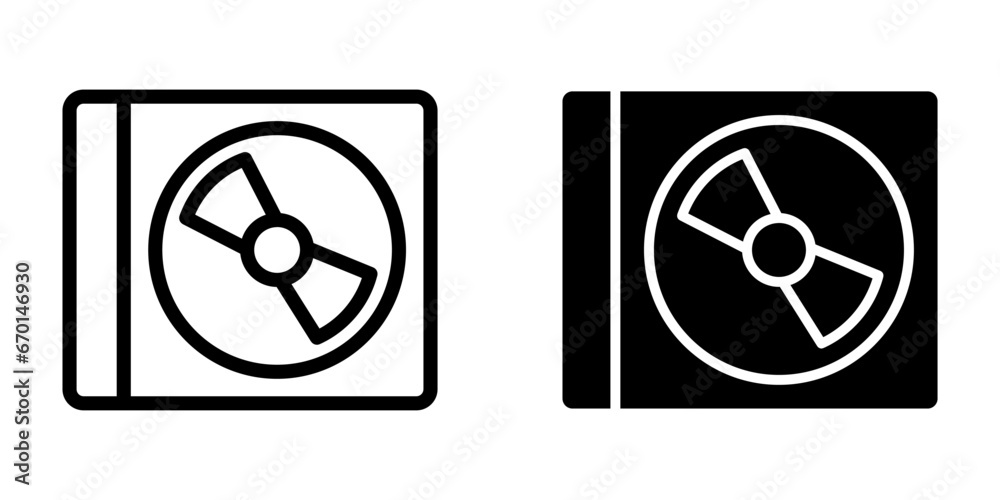 CD Icon. symbol for mobile concept and web design. vector illustration CD Icon. symbol for mobile concept and web design. vector illustration