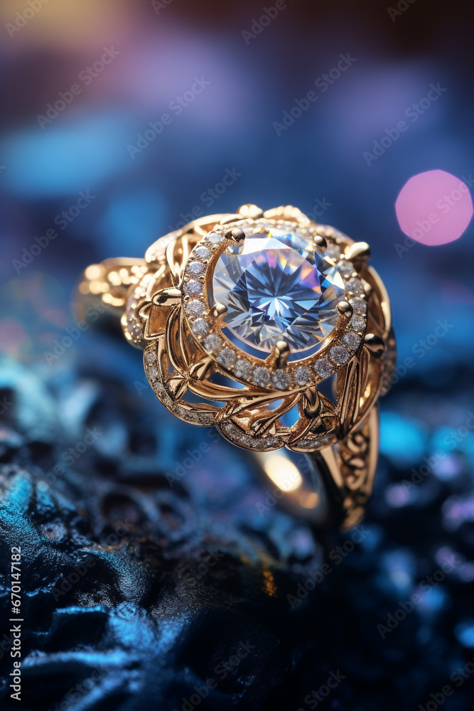 Close up of a stunning engagement ring Close up of a stunning engagement ring