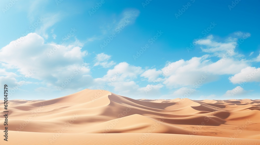 Stunning view to sand dunes of the desert Stunning view to sand dunes of the desert