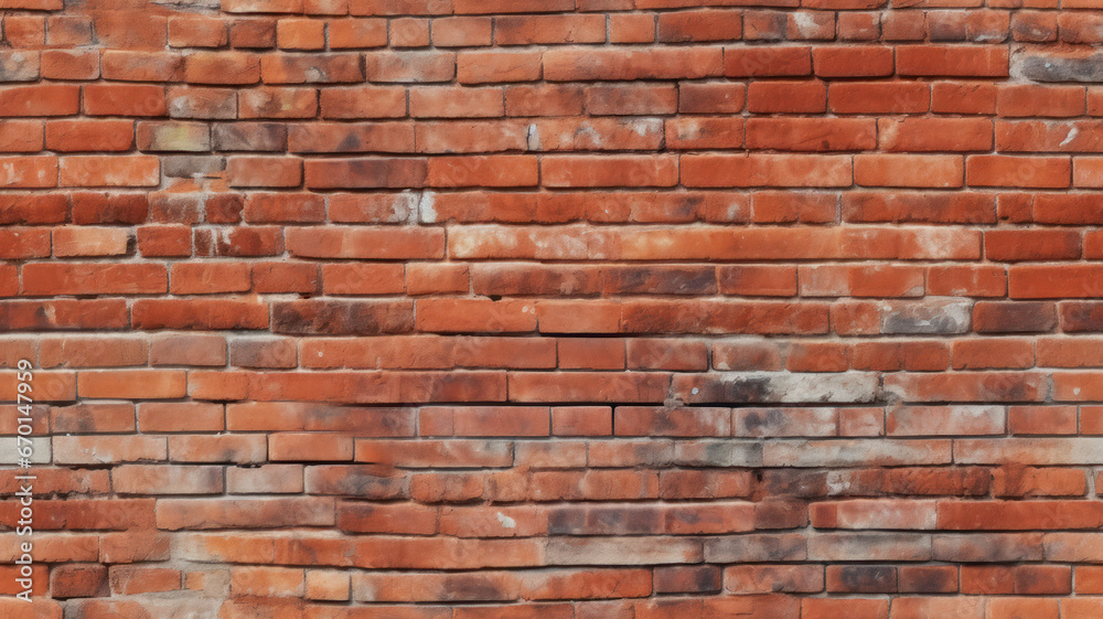 Obraz premium Red Brick Wall Texture Background