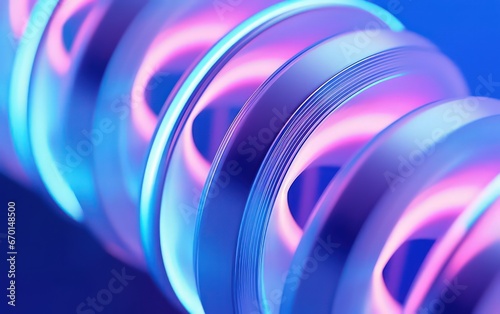 Abstract background with translucent spirals by Generative AI