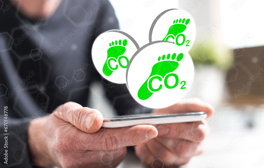 Concept of carbon footprint