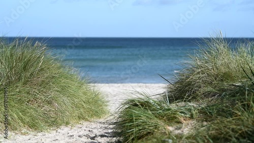 Strandzugang an der Ostseeküste, Insel Rügen, Deutschland