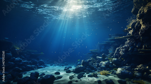 Glimpse into the abyssal depths via a 3D rendered illustration.